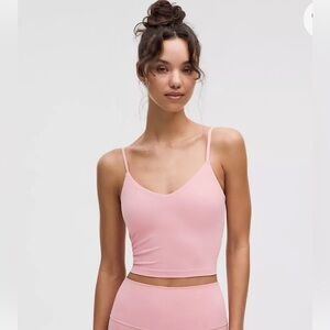 Lulu Lemon Align Cropped Cami Tank, Vita Pink, sz 2